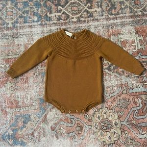 Quincy Mae Dalia romper / knit sweater onesie